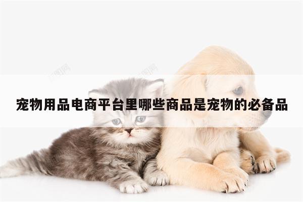 emc体育app下载_宠物用品电商平台里哪些商品是宠物的必备品